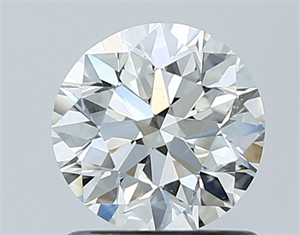 Picture of Natural Diamond 1.00 Carats, Round with Excellent Cut, I Color, SI1 Clarity and Certified by GIA