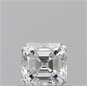 Natural Diamond 0.50 Carats, Asscher with  Cut, E Color, VS2 Clarity and Certified by GIA