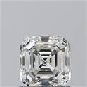 Natural Diamond 1.01 Carats, Asscher with  Cut, I Color, VVS2 Clarity and Certified by GIA