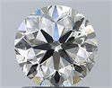 Natural Diamond 1.50 Carats, Round with Very Good Cut, L Color, SI1 Clarity and Certified by GIA