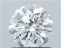 Natural Diamond 0.80 Carats, Round with Excellent Cut, E Color, IF Clarity and Certified by GIA