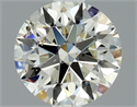 Natural Diamond 0.80 Carats, Round with Excellent Cut, K Color, SI2 Clarity and Certified by GIA