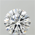 Lab Grown Diamond 2.54 Carats, Round with Ideal Cut, E Color, VVS2 Clarity and Certified by IGI