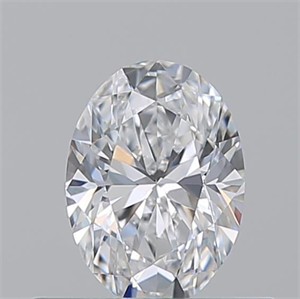 Picture of Natural Diamond 0.50 Carats, Oval with  Cut, D Color, VVS2 Clarity and Certified by GIA