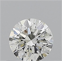 Natural Diamond 0.50 Carats, Round with Excellent Cut, I Color, VVS2 Clarity and Certified by GIA