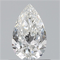 Natural Diamond 0.60 Carats, Pear with  Cut, F Color, VVS2 Clarity and Certified by GIA