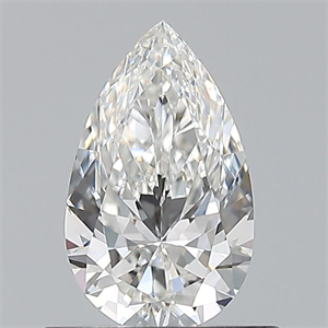 Picture of Natural Diamond 0.60 Carats, Pear with  Cut, F Color, VVS2 Clarity and Certified by GIA