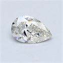 Natural Diamond 0.51 Carats, Pear with  Cut, J Color, SI2 Clarity and Certified by GIA