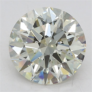Picture of Lab Grown Diamond 3.07 Carats, Round with Ideal Cut, J Color, VS1 Clarity and Certified by IGI