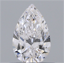Natural Diamond 0.50 Carats, Pear with  Cut, E Color, SI1 Clarity and Certified by GIA