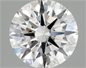 Del inventario de diamantes de laboratorio, 2.10 quilates, Redondo , Color E, claridad VVS2 y certificado IGI
