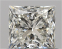 Natural Diamond 0.60 Carats, Princess with  Cut, J Color, VVS1 Clarity and Certified by GIA