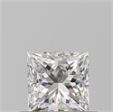 Natural Diamond 0.50 Carats, Princess with  Cut, F Color, VVS1 Clarity and Certified by GIA