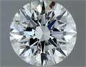 Natural Diamond 0.70 Carats, Round with Excellent Cut, I Color, VS1 Clarity and Certified by GIA