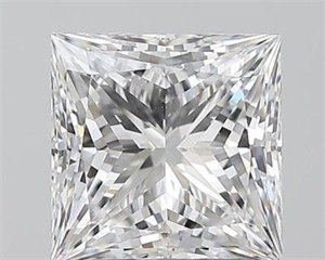 Foto Diamante Natural 2.20 quilates, Princesa , Color D, claridad SI1 y certificado GIA de