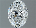 Natural Diamond 1.20 Carats, Oval with  Cut, E Color, SI1 Clarity and Certified by GIA