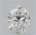 Natural Diamond 0.60 Carats, Oval with  Cut, F Color, VS2 Clarity and Certified by GIA