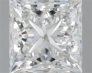 Picture of Natural Diamond 2.02 Carats, Princess with  Cut, H Color, SI1 Clarity and Certified by GIA