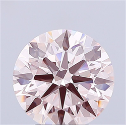Picture of Lab Grown Diamond 4.53 Carats, Round with Ideal Cut, Fancy Intense Pink Color, VVS2 Clarity and Certified by IGI