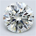 Natural Diamond 3.51 Carats, Round with Excellent Cut, I Color, SI1 Clarity and Certified by GIA