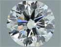 Natural Diamond 0.61 Carats, Round with Excellent Cut, I Color, VVS1 Clarity and Certified by IGI