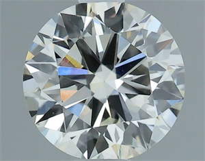 Picture of Natural Diamond 0.61 Carats, Round with Excellent Cut, I Color, VVS1 Clarity and Certified by IGI