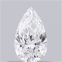 Diamante Natural 0.36 quilates, De pera , Color E, claridad VVS1 y certificado GIA