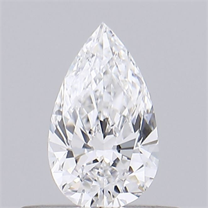 Foto Diamante Natural 0.36 quilates, De pera , Color E, claridad VVS1 y certificado GIA de