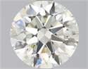 Natural Diamond 1.71 Carats, Round with Excellent Cut, L Color, IF Clarity and Certified by HRD
