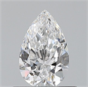 Natural Diamond 0.52 Carats, Pear with  Cut, D Color, VS1 Clarity and Certified by GIA