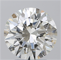 Natural Diamond 3.02 Carats, Round with Excellent Cut, H Color, SI1 Clarity and Certified by IGI