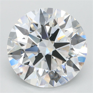 Picture of Lab Grown Diamond 4.39 Carats, Round with Ideal Cut, D Color, FL Clarity and Certified by IGI