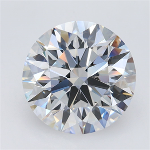 Picture of Lab Grown Diamond 4.00 Carats, Round with Ideal Cut, D Color, VS2 Clarity and Certified by IGI