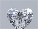 Natural Diamond 0.31 Carats, Heart with  Cut, D Color, VVS2 Clarity and Certified by GIA