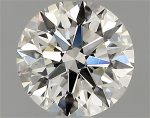 Picture of Natural Diamond 0.73 Carats, Round with Excellent Cut, I Color, VS2 Clarity and Certified by GIA