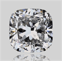 Diamante Natural 0.61 quilates, Del cojín , Color D, claridad VVS1 y certificado GIA