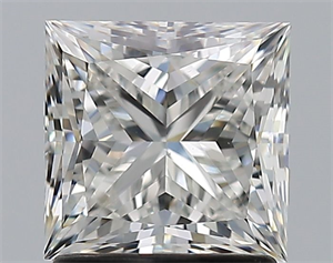 Foto Diamante Natural 1.61 quilates, Princesa , Color H, claridad VS2 y certificado GIA de