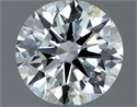 Natural Diamond 0.71 Carats, Round with Excellent Cut, G Color, VS2 Clarity and Certified by IGI