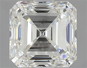 Foto Diamante Natural 0.90 quilates, Asscher , Color I, claridad VS1 y certificado GIA de