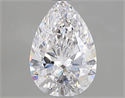 Diamante Natural 1.50 quilates, De pera , Color E, claridad SI1 y certificado GIA