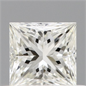 Natural Diamond 0.40 Carats, Princess with  Cut, J Color, VVS2 Clarity and Certified by GIA