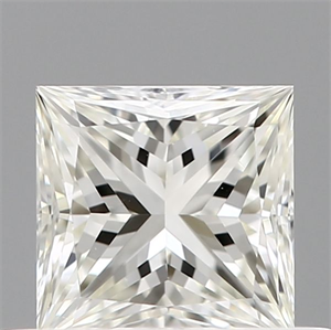 Picture of Natural Diamond 0.40 Carats, Princess with  Cut, J Color, VVS2 Clarity and Certified by GIA