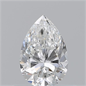 Natural Diamond 0.51 Carats, Pear with  Cut, F Color, VVS1 Clarity and Certified by GIA