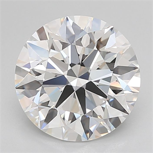 Picture of Lab Grown Diamond 4.02 Carats, Round with Ideal Cut, E Color, VVS2 Clarity and Certified by IGI
