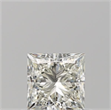 Natural Diamond 0.71 Carats, Princess with  Cut, K Color, VVS1 Clarity and Certified by GIA