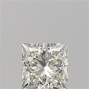 Picture of Natural Diamond 0.71 Carats, Princess with  Cut, K Color, VVS1 Clarity and Certified by GIA