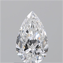 Diamante Natural 0.80 quilates, De pera , Color D, claridad IF y certificado GIA