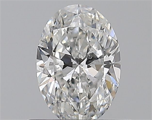 Picture of Natural Diamond 0.45 Carats, Oval with  Cut, E Color, SI2 Clarity and Certified by GIA