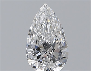 Picture of Natural Diamond 0.51 Carats, Pear with  Cut, E Color, VVS2 Clarity and Certified by GIA