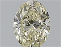 Natural Diamond 0.59 Carats, Oval with  Cut, M Color, VVS1 Clarity and Certified by GIA
